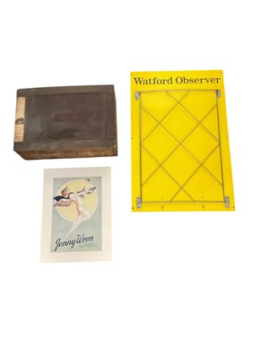 Lot 309 - ADVERTISING INTEREST; a mid century yellow...