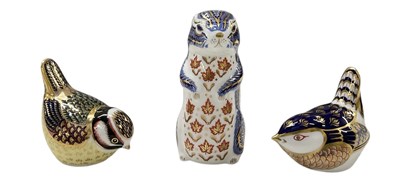 Lot 673 - ROYAL CROWN DERBY; two silver seal Imari...