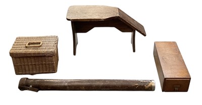 Lot 327 - An early 20th century carved oak cobbler's...