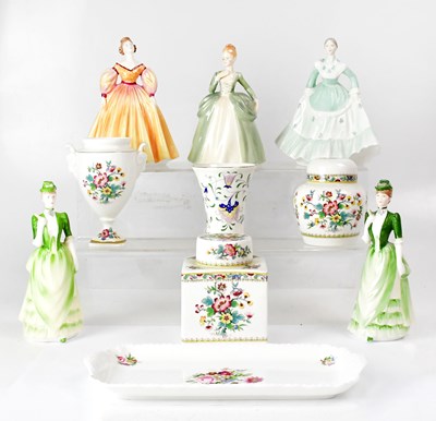 Lot 173 - COALPORT; four Ladies of Fashion figures...