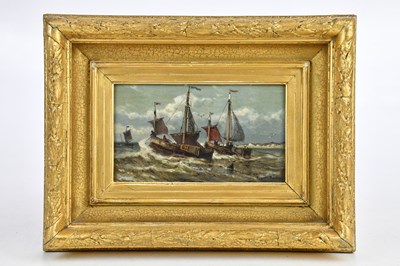 Lot 535 - AUGUSTE HENRI MUSIN (1852-1920); oil on board,...