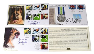 Lot 728 - Two first day covers bearing the signature of...