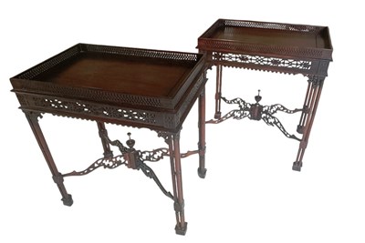 Lot 2084 - A pair of reproduction Chinese Chippendale...