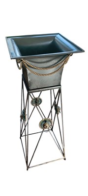 Lot 2225 - A decorative bronze effect jardinière stand,...