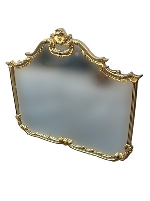 Lot 2286 - A decorative gilt framed overmantel mirror...