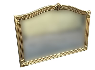 Lot 2287 - An ornate gilt framed wall / overmantel mirror,...