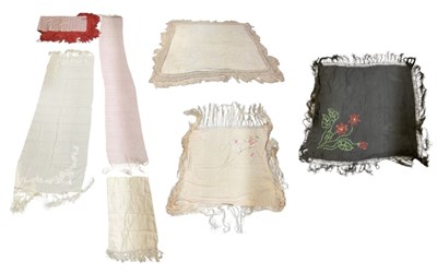 Lot 559 - A late 19th/early 20th century silk floral...