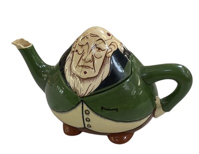 Lot 663 - FOLEY; an Intarsio novelty teapot in the form...