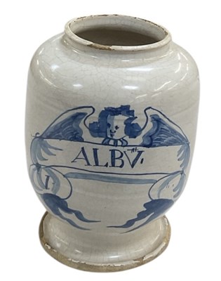 Lot 664 - A late 18th/early 19th century tin glazed...