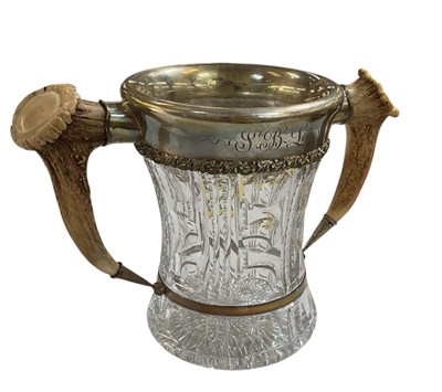 Lot 1041 - A large fine and impressive loving cup, the...
