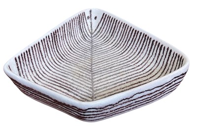 Lot 617 - GAMBONE, ITALY; a large studio pottery dish of...