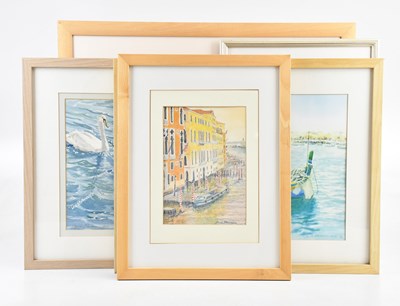 Lot 587 - DAVID BLACKBURN; four watercolours including...