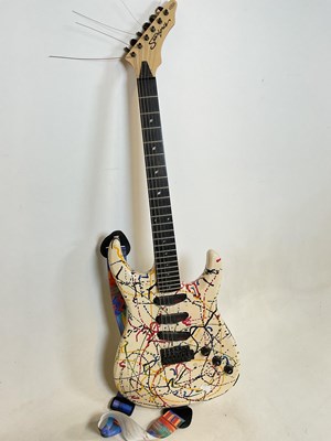 Lot 302 - STARFORCE; a six string electric guitar with...