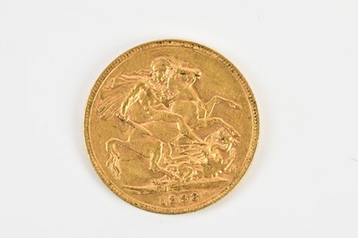 Lot 1514 - A Victoria full sovereign,1898, old head.