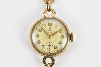 Lot 573 - TUDOR ROYAL; a lady's 9ct gold cased...
