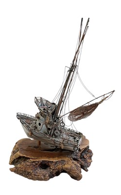 Lot 752 - ALBERTO CARMEL; a modern painted metal...