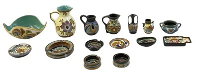 Lot 668 - GOUDA POTTERY; fifteen pieces of assorted...