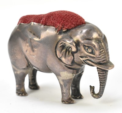 Lot 1105 - ADIE & LOVEKIN; an Edwardian hallmarked silver pin cushion