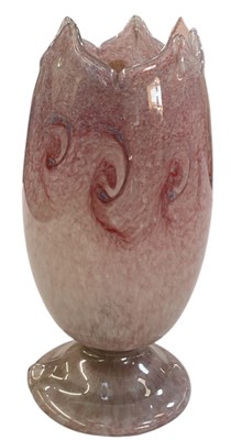 Lot 125 - VASART, STRATHEARN; an art glass lamp in the...