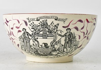 Lot 231 - ADAMS; a large 19th century bowl, with a...