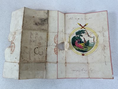Lot 250 - A rare early 19th century Valentine formed of...