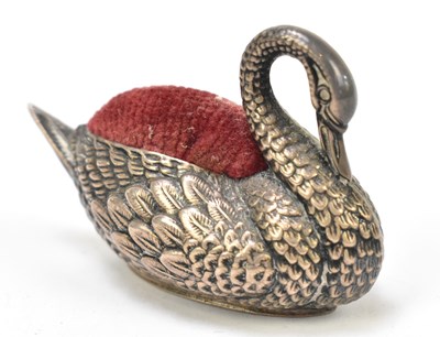 Lot 1106 - ADIE & LOVEKIN; an Edwardian hallmarked silver pin cushion