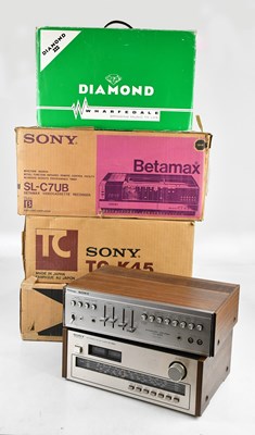 Lot 1054 - A collection of hi-fi equipment, comprising a...