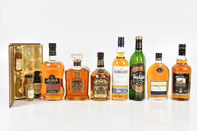 Lot 404 - WHISKY; a collection of assorted whisky...