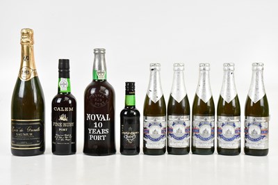 Lot 394 - PORT; a single bottle of Noval ten years port,...