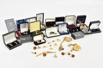 Lot 1648 - A large collection of modern cufflinks and...