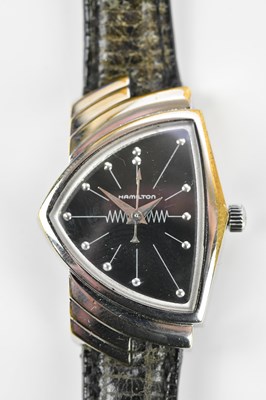 Lot 607A - HAMILTON; a stainless steel 'Ventura'...