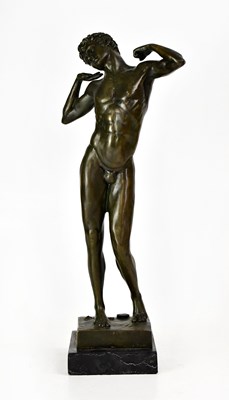 Lot 283 - GARCIA; a bronze figure inspired by Frederic...