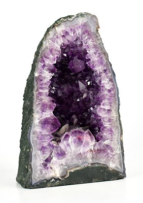 Lot 350 - A large amethyst geode, height 30.5cm.
