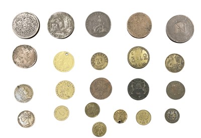 Lot 1731 - Twenty-two mixed 18th and 19th century tokens,...