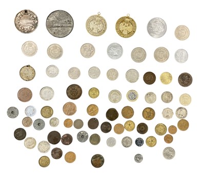 Lot 1758 - A mixed collection of world coins, three...