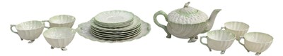 Lot 621 - BELLEEK; an early 20th century 'Neptune' six...