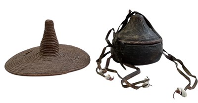 Lot 774 - An Ethiopian domed food carrier, made from...