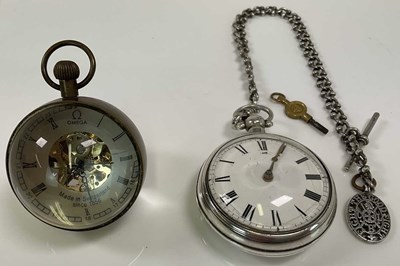 Lot 626 - A George IV hallmarked silver pair cased...