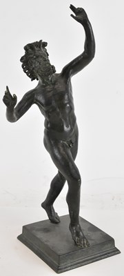 Lot 754 - AFTER THE ANTIQUE; a bronze figure of a faun,...