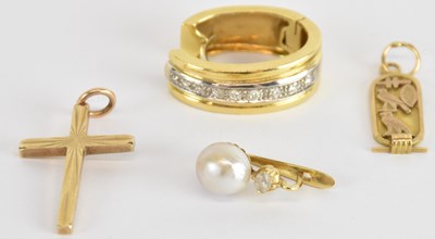 Lot 1197 - An 18ct yellow and white gold diamond set...