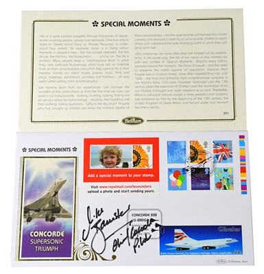 Lot 731 - CONCORDE; a first day cover bearing the...