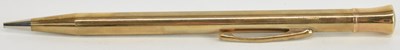 Lot 1203 - PARKER; a 9ct yellow gold propelling pencil,...