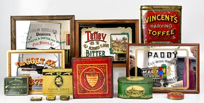 Lot 341 - Eight various advertising mirrors, to include...