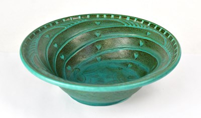 Lot 210 - ROYAL LANCASTRIAN; a sea green bowl with...