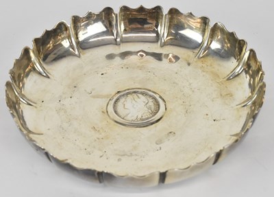 Lot 1101 - A George III hallmarked silver circular pin...