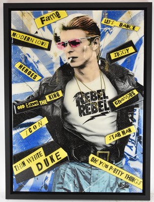 Lot 199 - MR SLY; a limited edition print, 'Rebel Rebel',...