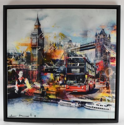 Lot 191 - PACO RAPHAEL; glazed mixed media on aluminum, '...