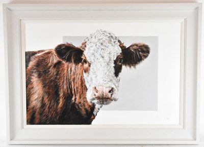 Lot 216 - VICKY PALMER; oil on stretched canvas, 'Curly...