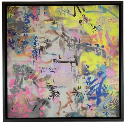 Lot 193 - ALEXANDER RHYS; oil and acrylic on box canvas,...