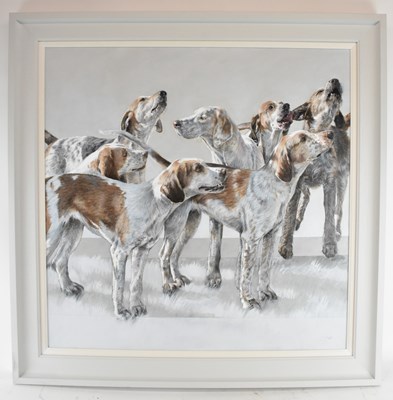 Lot 177 - VICKY PALMER; oil on stretched canvas,...